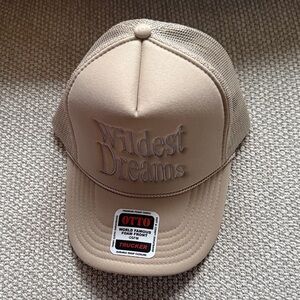 OTTO Beige Trucker Hat with Embroidery
